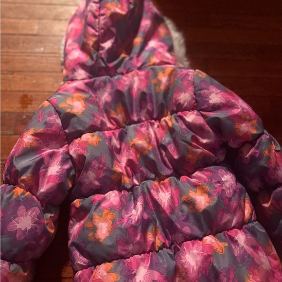 London Fog kids girls snow Winter Jacket fleece lined like new size 6-6X girls - Picture 5 of 7